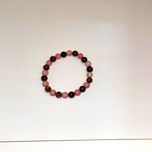 Healing bracelet,tiger eye and Rhodonite for women